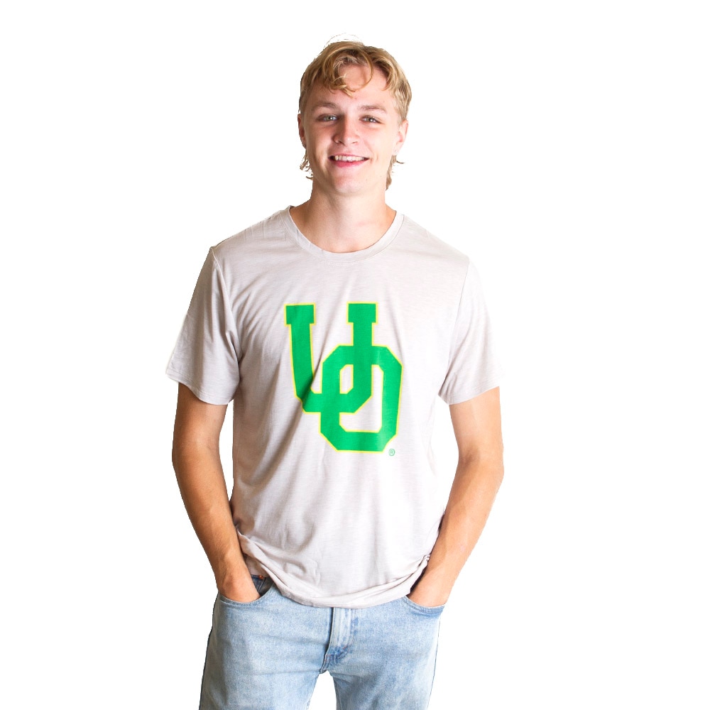 Interlocking UO, Ivy Citizens, Brown, Crew Neck, Polyester Blend, Men, Unisex, Soft, Tencel blend, T-Shirt, 630006